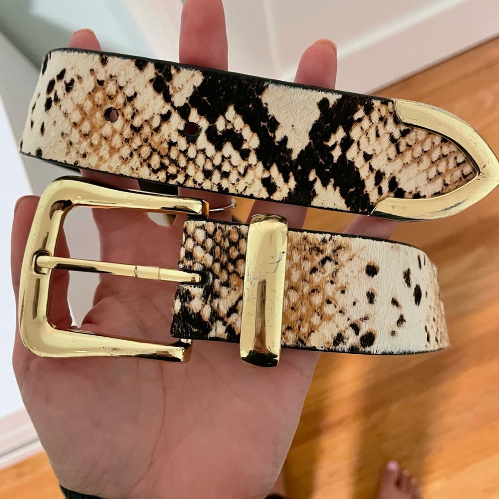 Snakeskin Topshop belt